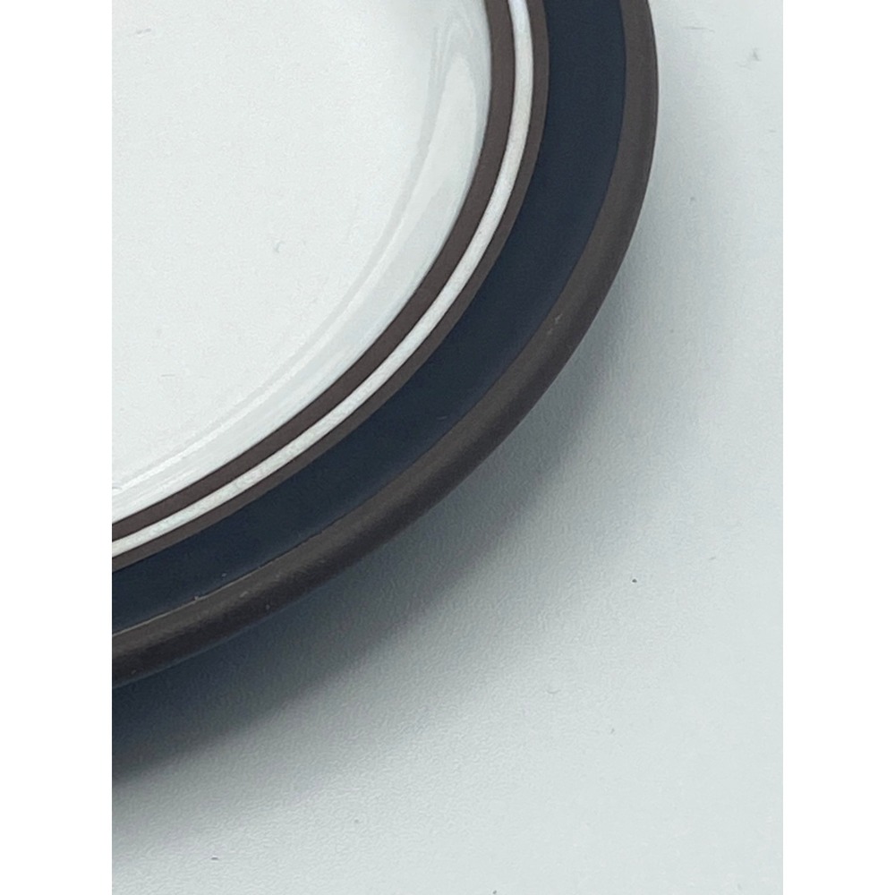 Hornsea Pottery Contrasts Bread & Butter Appetizer Plates Set of 4 Brown Black - Picture 2 of 3